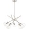 Quoizel Asha Chandelier 5 Lights Brushed Nickel ASA5026BN - alternate 2